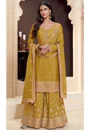 Picture of Beautiful Chiffon Peru Straight Cut Salwar Kameez