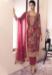 Picture of Amazing Chiffon Maroon Straight Cut Salwar Kameez