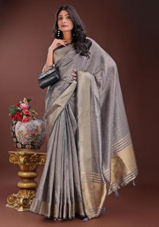 Picture of Superb Organza Grey Saree