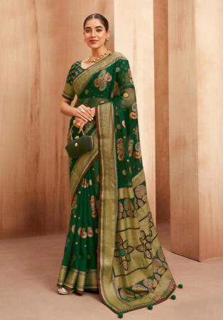 Picture of Radiant Georgette Medium Sea Green Saree