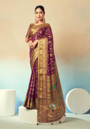 Picture of Graceful Georgette Brown Saree