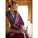 Picture of Sightly Silk Brown & Magenta Saree