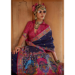 Picture of Superb Silk Navy Blue Saree