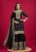 Picture of Well Formed Chiffon Black Readymade Salwar Kameez