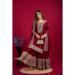 Picture of Superb Chiffon Maroon Readymade Salwar Kameez