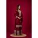 Picture of Superb Chiffon Maroon Readymade Salwar Kameez