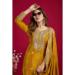 Picture of Chiffon Dark Golden Rod Readymade Salwar Kameez