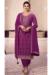 Picture of Appealing Chiffon Purple Straight Cut Salwar Kameez