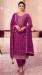Picture of Appealing Chiffon Purple Straight Cut Salwar Kameez