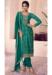 Picture of Chiffon Dark Green Straight Cut Salwar Kameez