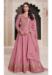 Picture of Sightly Silk Dark Salmon Anarkali Salwar Kameez