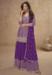 Picture of Amazing Chiffon Purple Straight Cut Salwar Kameez