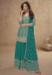 Picture of Resplendent Chiffon Teal Straight Cut Salwar Kameez