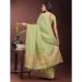 Picture of Enticing Organza Dark Khaki Saree