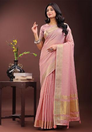 Picture of Magnificent Organza Pink Saree
