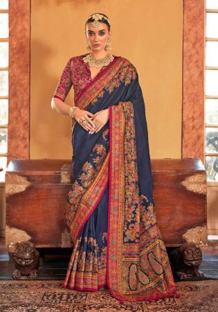 Picture of Charming Silk Dark Slate Grey Saree