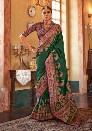 Picture of Appealing Silk Sea Green Saree
