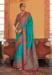 Picture of Well Formed Silk Dark Cyan Saree
