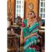 Picture of Well Formed Silk Teal Saree