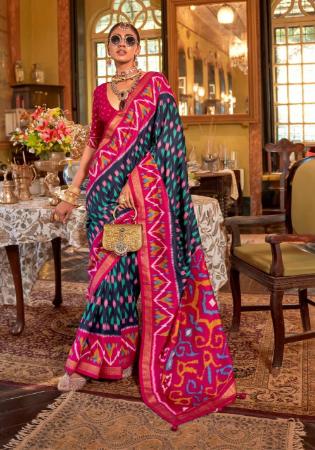 Picture of Statuesque Silk Midnight Blue Saree