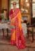 Picture of Grand Silk Golden Rod Saree