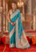 Picture of Grand Silk Teal Saree