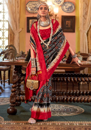 Picture of Taking Silk Black Saree