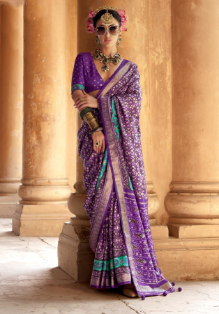 Picture of Graceful Silk Dim Gray Saree