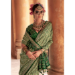 Picture of Shapely Silk Dark Olive Green Saree