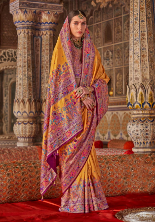 Picture of Wonderful Silk Sandy Brown Saree