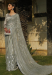 Picture of Alluring Georgette & Net Grey Saree