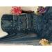 Picture of Georgette Midnight Blue Straight Cut Salwar Kameez
