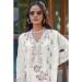 Picture of Georgette Off White Straight Cut Salwar Kameez
