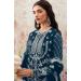 Picture of Georgette Navy Blue Straight Cut Salwar Kameez