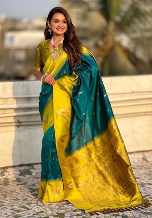 Picture of Classy Silk Teal Saree