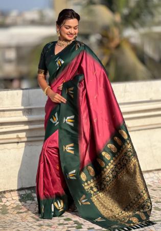 Picture of Charming Silk Fire Brick Saree