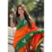 Picture of Appealing Silk Dark Orange Saree