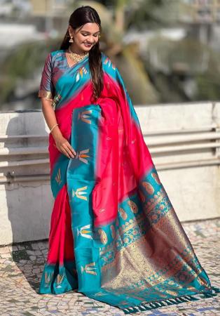 Picture of Nice Silk Red Saree