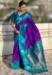 Picture of Pretty Silk Indigo Saree
