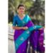 Picture of Pretty Silk Indigo Saree