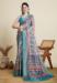Picture of Exquisite Cotton Steel Blue Saree