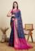 Picture of Enticing Silk Medium Violet Red Saree