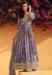 Picture of Enticing Chiffon Plum Straight Cut Salwar Kameez