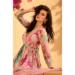 Picture of Chiffon Dark Salmon Straight Cut Salwar Kameez