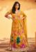 Picture of Chiffon Dark Golden Rod Straight Cut Salwar Kameez
