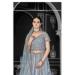 Picture of Bewitching Net Light Slate Grey Lehenga Choli