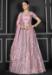 Picture of Alluring Net Pink Lehenga Choli