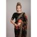 Picture of Ravishing Georgette Black Saree