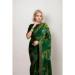 Picture of Delightful Georgette Forest Green Saree