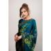 Picture of Stunning Georgette Teal Saree